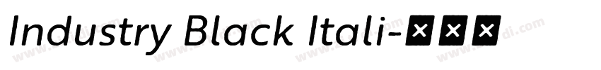 Industry Black Itali字体转换
